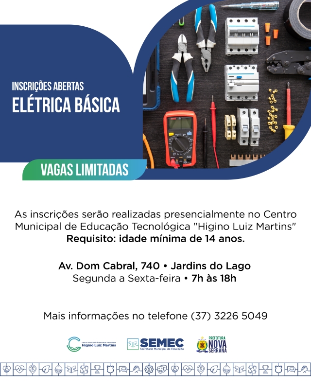 Curso De Elétrica Básica Está Com Inscrições Abertas Portal De