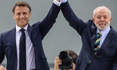 macron-chega-ao-planalto-para-ultimo-dia-de-agenda-no-brasil