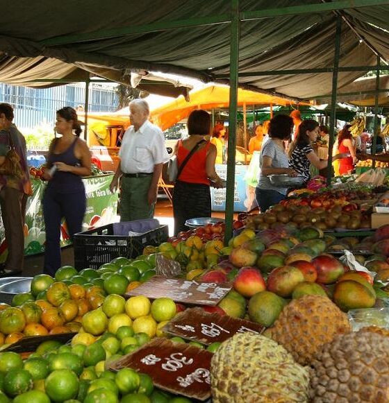 feira frutas alimentos